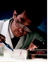 A scientist performing pharmacological research.